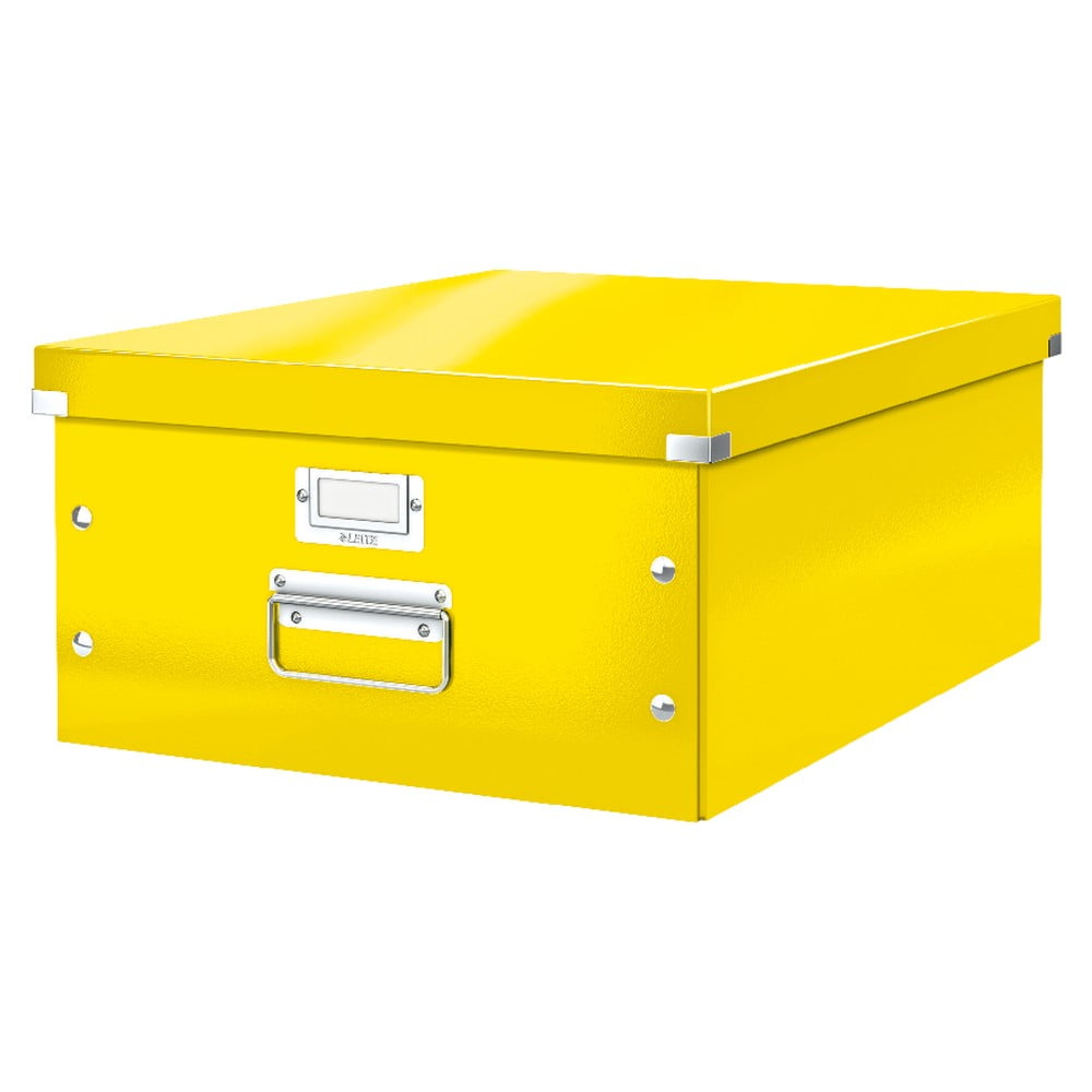 Żółte pudełko do przechowywania Leitz Universal, dł. 48 cm