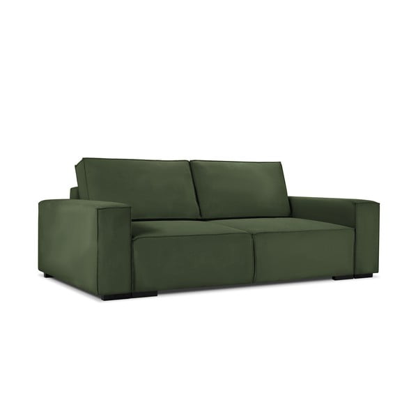 Zielona sztruksowa rozkładana sofa Mazzini Sofas Azalea