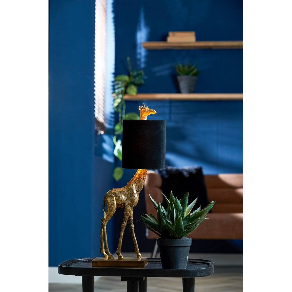 Czarno-brązowa lampa stołowa (wysokość 61 cm) Giraffe – Light & Living