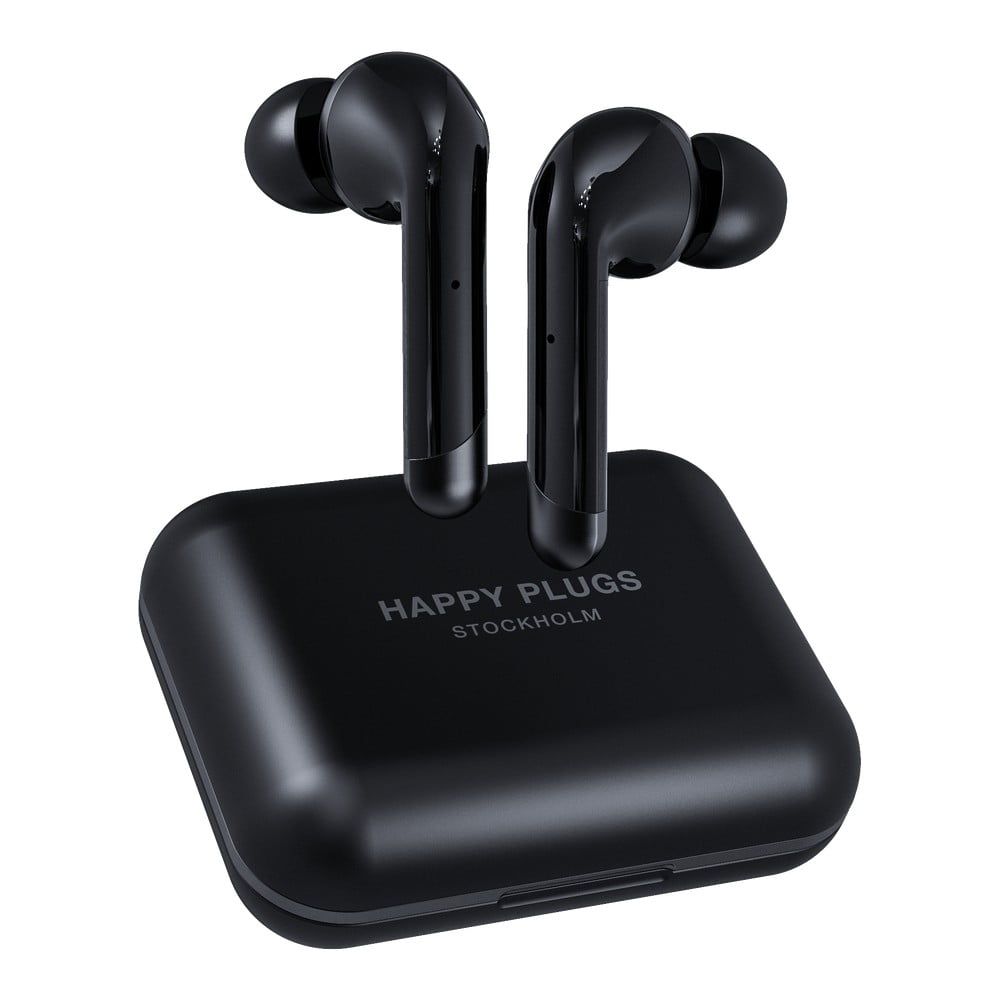 Czarne bezprzewodowe słuchawki Happy Plugs Air 1 Plus In-Ear