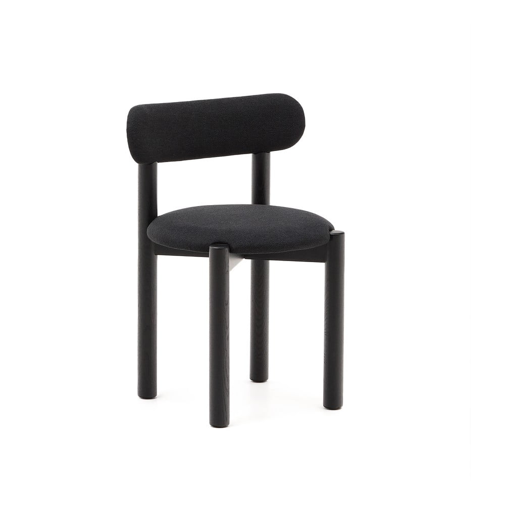 Czarne krzesła zestaw 2 szt. z litego drewna dębowego Nebai – Kave Home