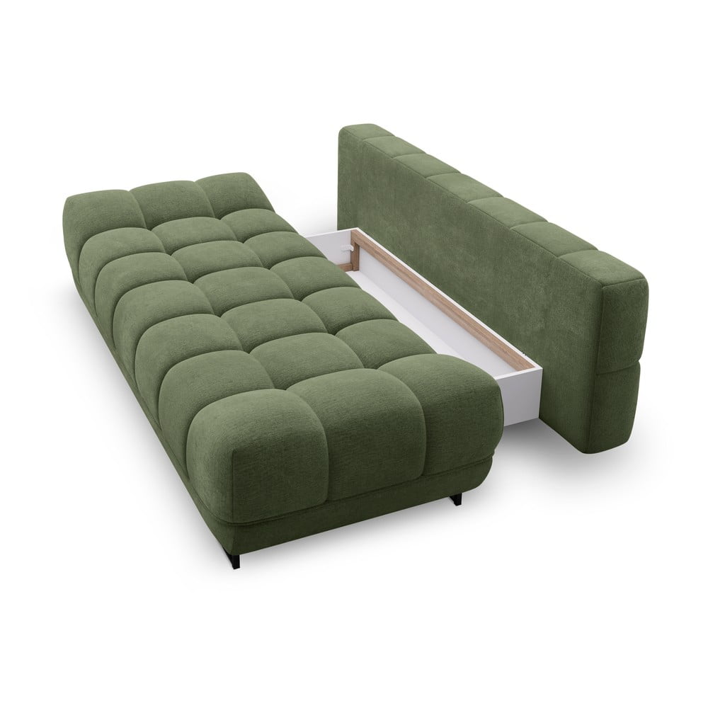 Zielona 3-osobowa sofa rozkładana Windsor & Co Sofas Cumulus