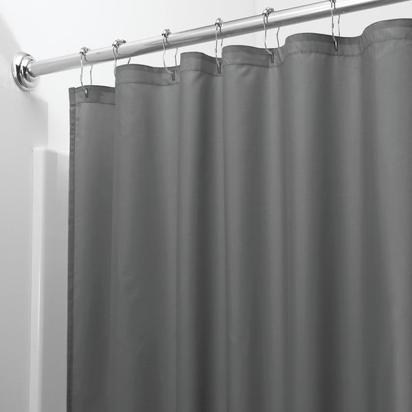 Szara zasłona prysznicowa iDesign, 183x183 cm