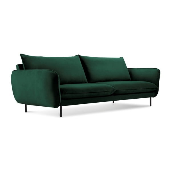 Zielona aksamitna sofa Cosmopolitan Design Vienna, 230 cm