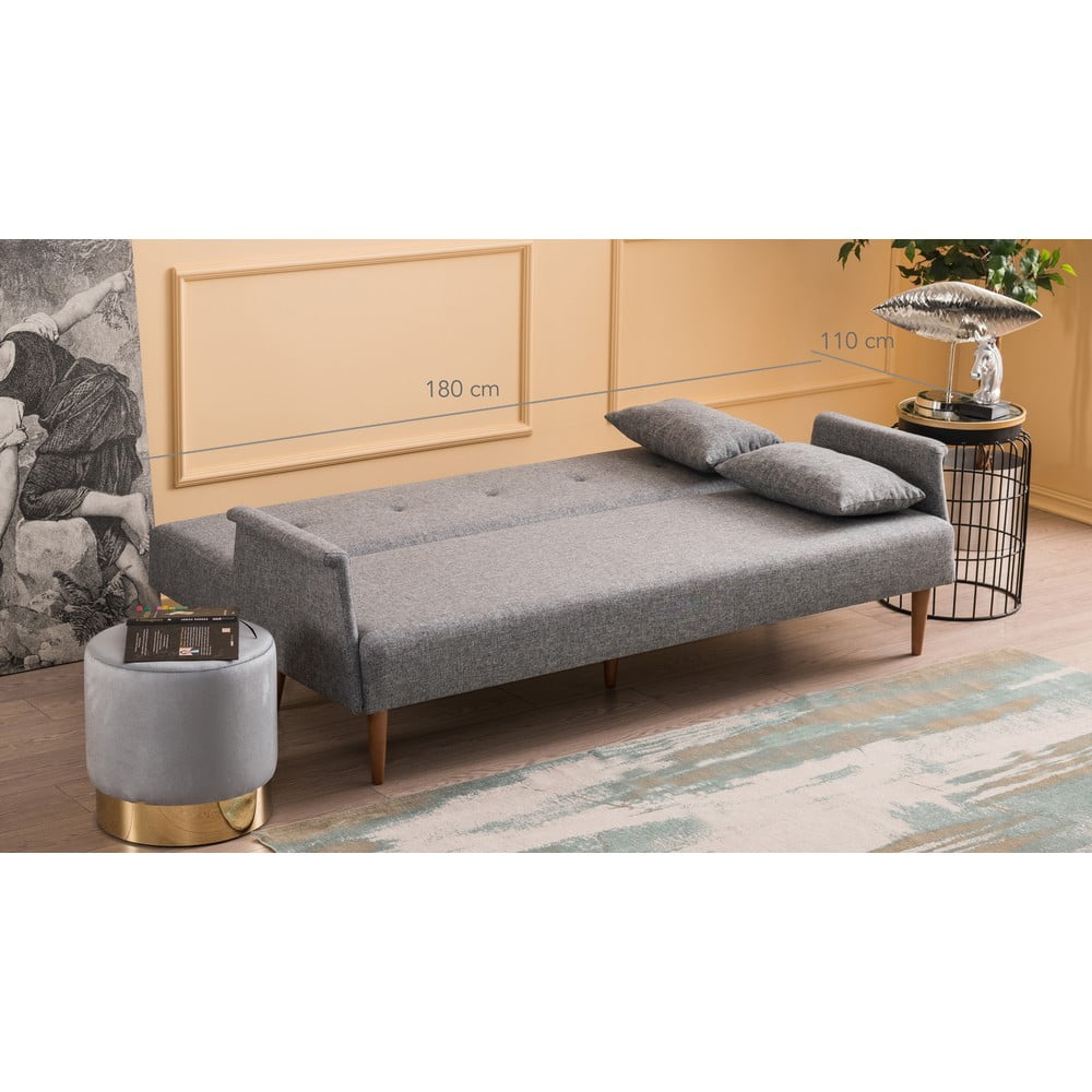 Szara sofa rozkładana Balcab Home Julia