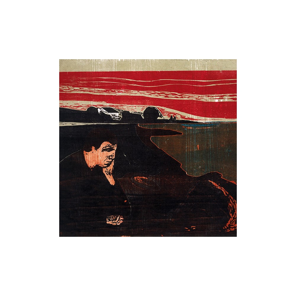 Reprodukcja obrazu Edvarda Muncha - Evening Melancholy I, 30x30 cm