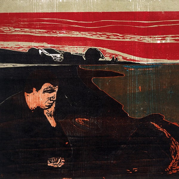 Reprodukcja obrazu Edvarda Muncha - Evening Melancholy I, 30x30 cm