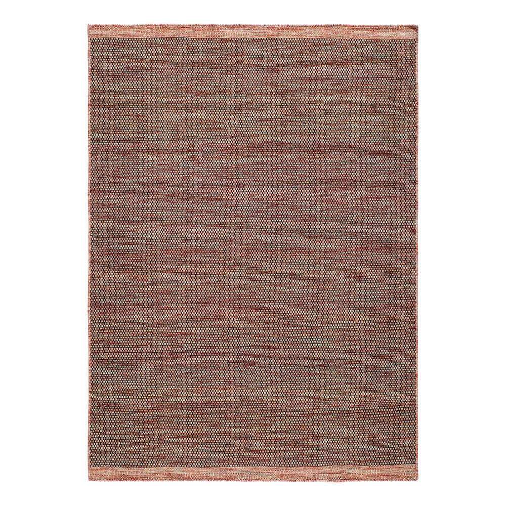 Czerwony wełniany dywan Universal Kiran Liso, 140x200 cm