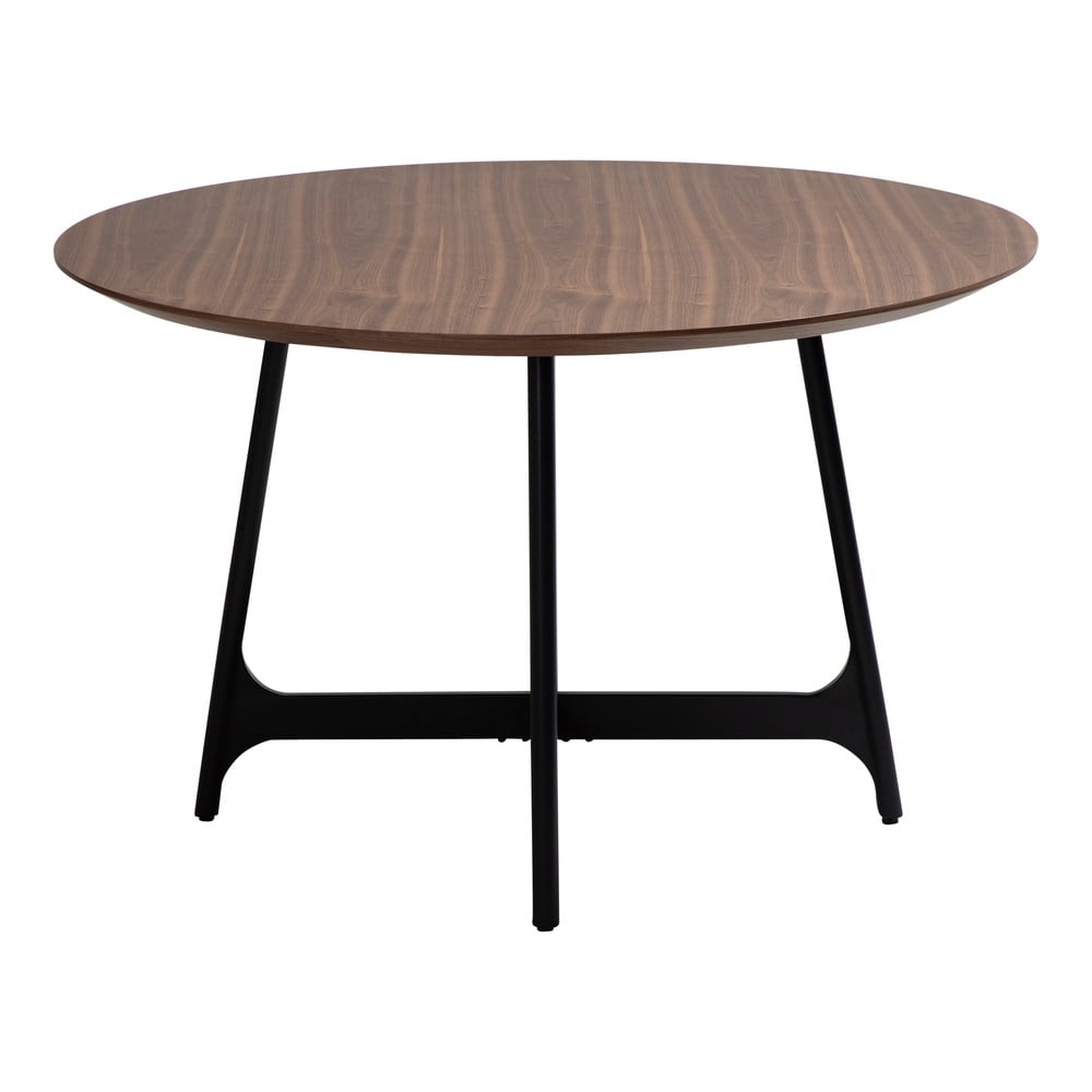 Фото - Обідній стіл Okrągły stół z blatem w dekorze orzecha ø 120 cm Ooid – DAN-FORM Denmark b