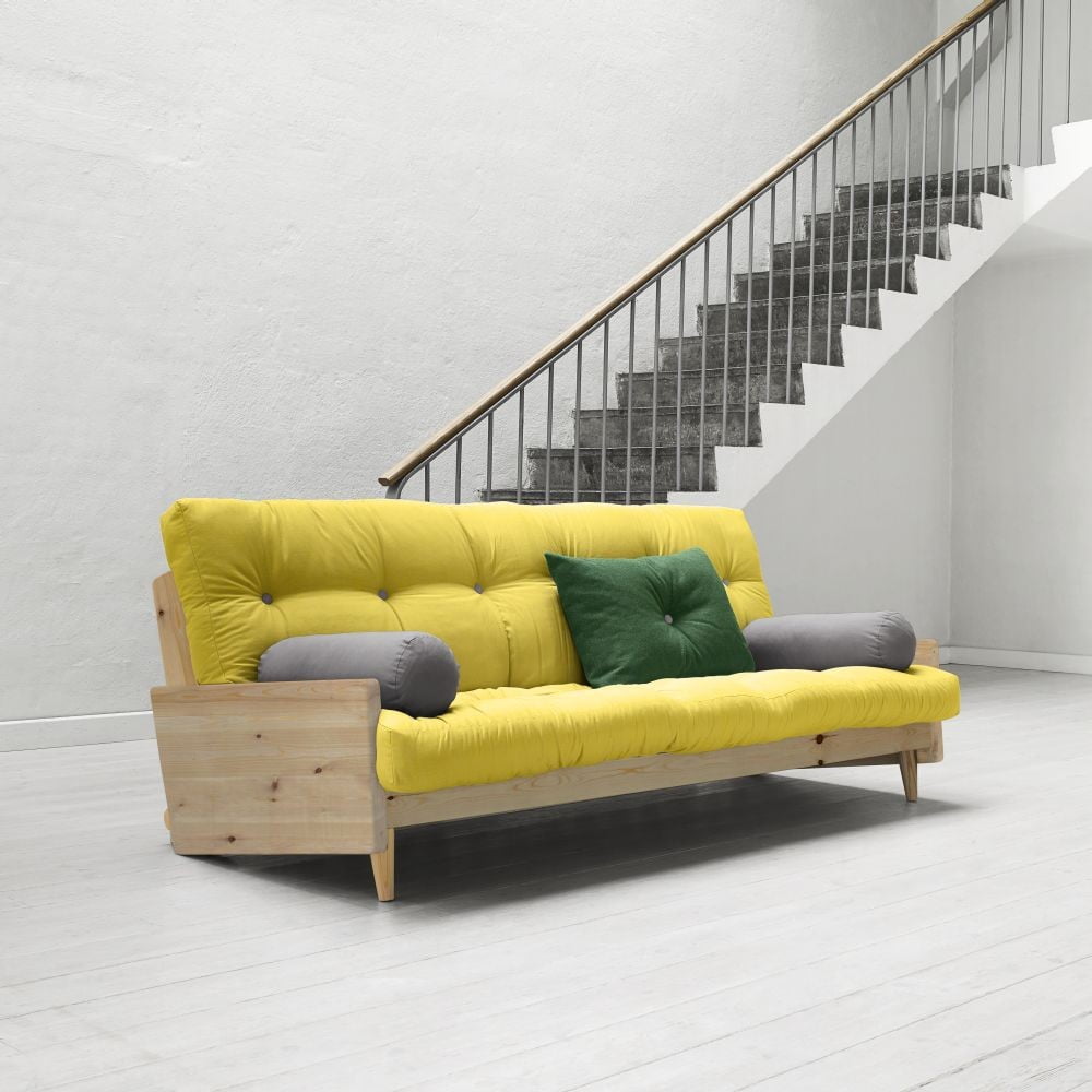 Sofa rozkładana Karup Indie Clear Lacquered/Pistacio/Gris