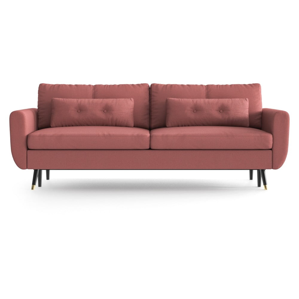 Różowa rozkładana sofa Daniel Hechter Home Alchimia