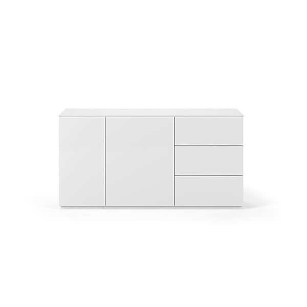 Biała komoda z drzwiczkami i szufladami TemaHome Join, 160x84 cm