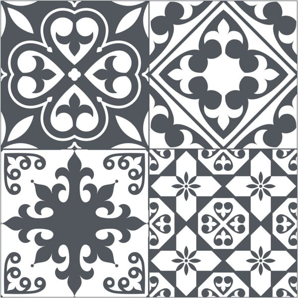 Naklejka na podłogę Ambiance Floor Sticker Tiles Leandro, 45x45 cm