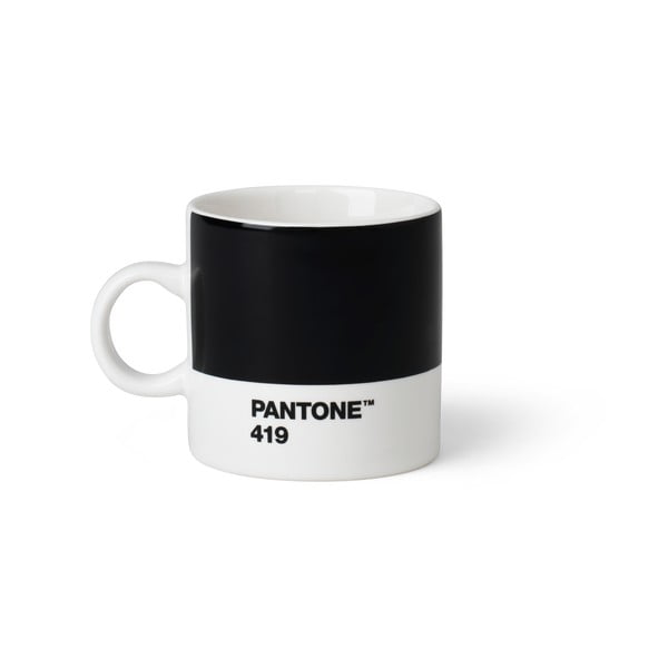 Czarny kubek Pantone Espresso, 120 ml