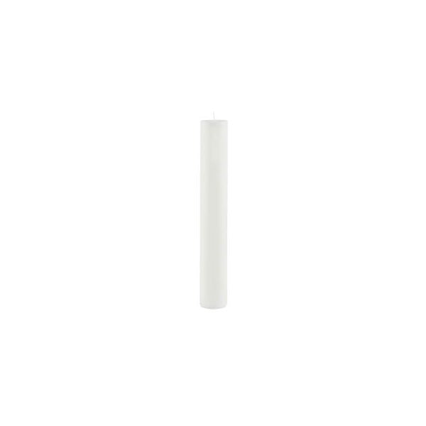 Biała wysoka świeczka Ego Dekor Cylinder Pure, 28 h