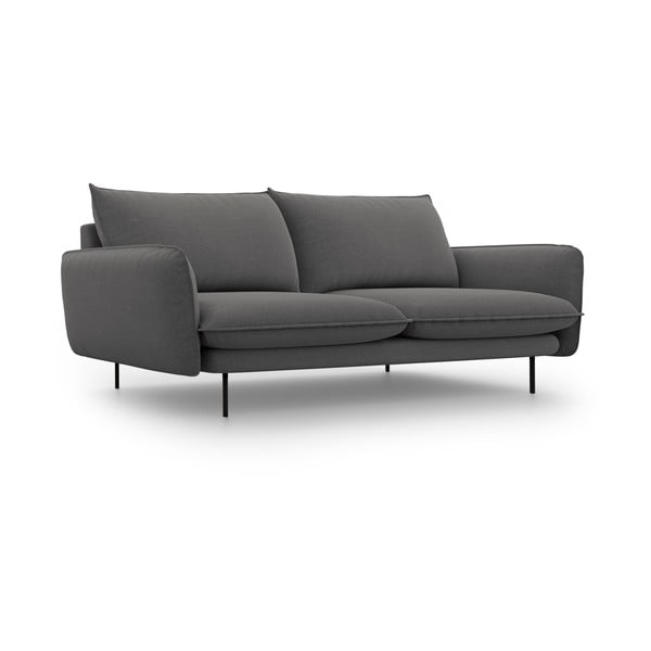 Ciemnoszara sofa Cosmopolitan Design Vienna, 200 cm