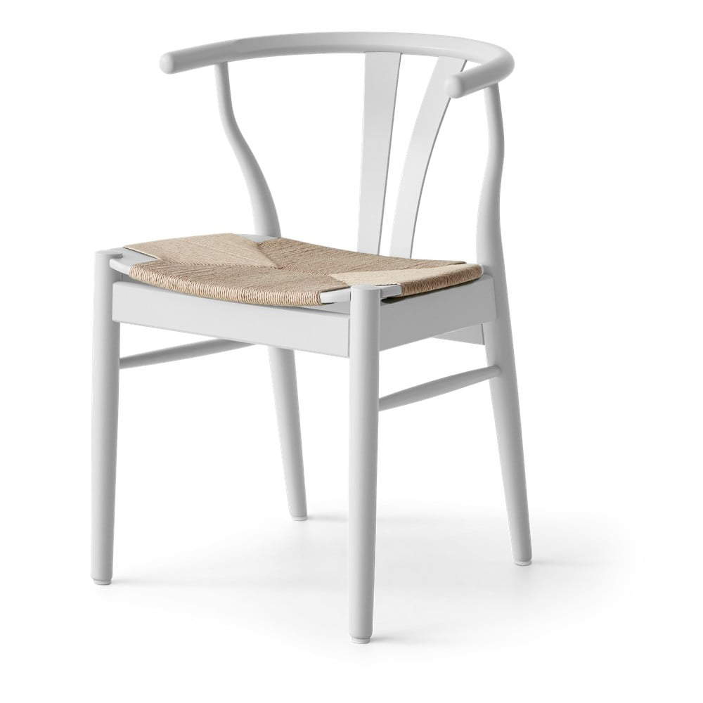 Białe krzesło z drewna bukowego Findahl by Hammel Freja
