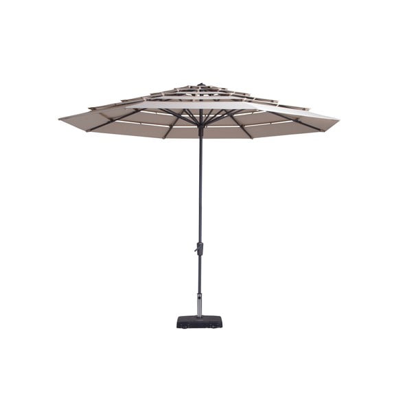 Beżowy parasol ogrodowy Madison Syros, ø 350 cm