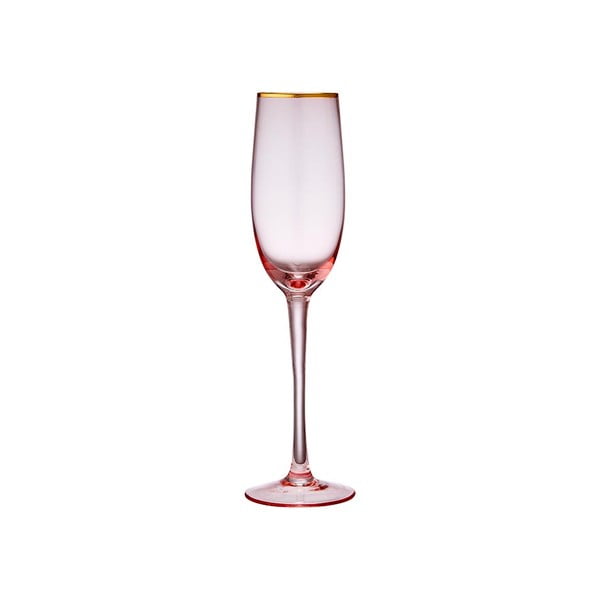 Różowy kieliszek do szampana Ladelle Chloe, 250 ml