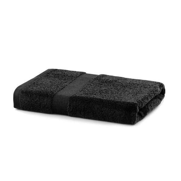 Czarny ręcznik kąpielowy DecoKing Marina, 70x140 cm