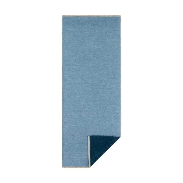 Niebieski dwustronny chodnik Hanse Home Duo, 80x200 cm