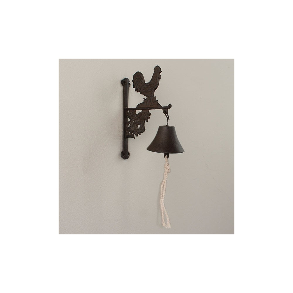 Żeliwny dzwonek ścienny z kogucikiem Dakls Bell
