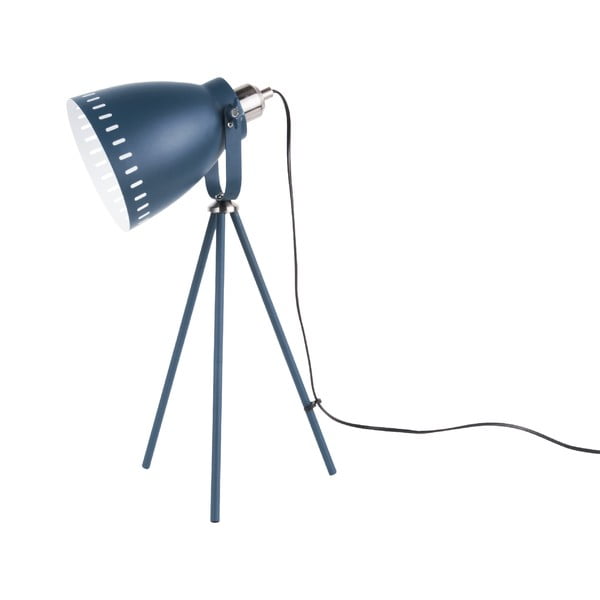 Ciemnoniebieska lampa stołowa Laitmotiv Mingle