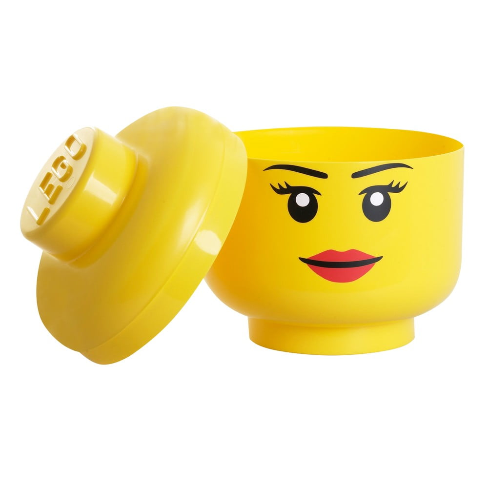 Pojemnik w kształcie głowy LEGO® Girl, Ø 24,2 cm
