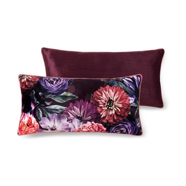 Fioletowa poduszka dekoracyjna Descanso Bloomie, 30x60 cm