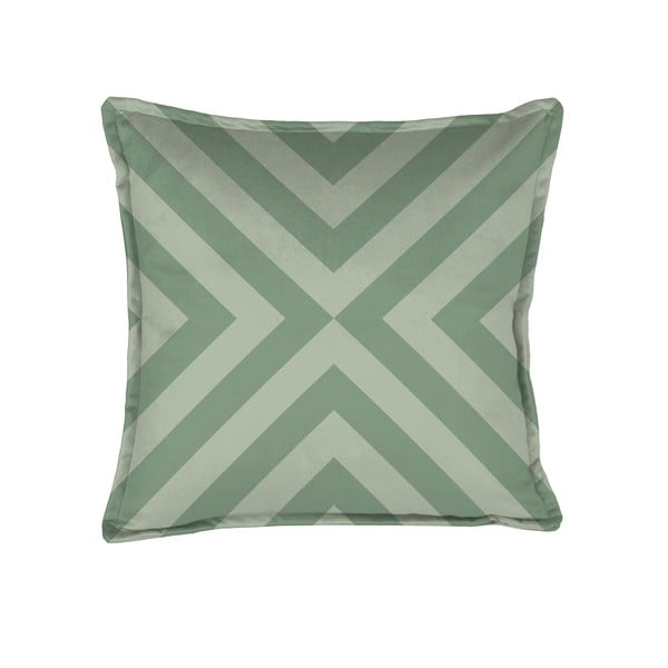 Zielona poduszka dekoracyjna Velvet Atelier Geometric Arrow, 45x45 cm