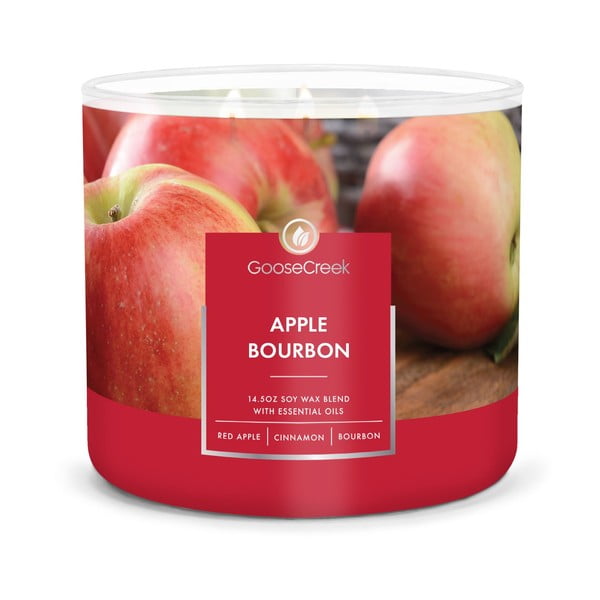 Świeczka zapachowa w pojemniku Goose Creek Apple Bourbon, 35 h
