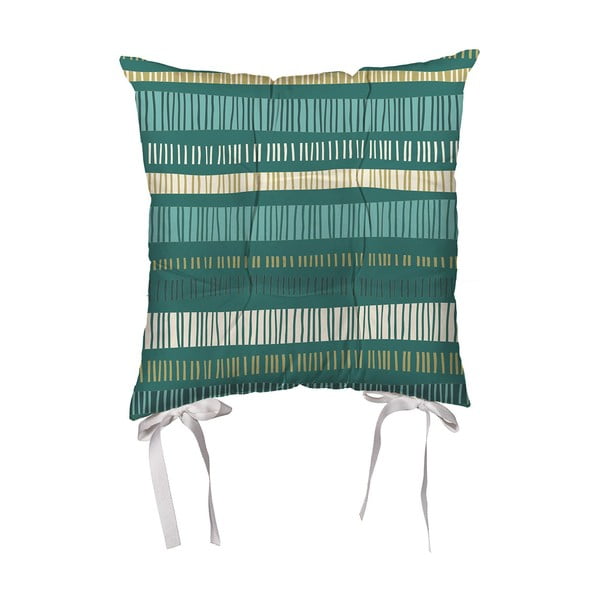 Zielona poduszka na krzesło z mikrowłókna Mike & Co. NEW YORK Jungle, 43x43 cm