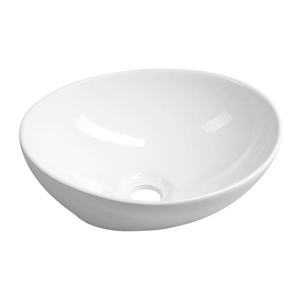 Biała umywalka ceramiczna Sapho, 42 x 34 cm