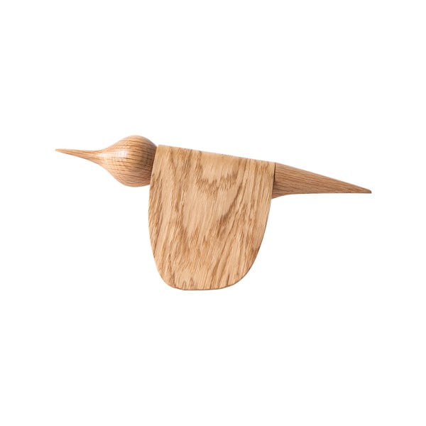 Figurka w kształcie ptaka z drewna dębowego Gazzda