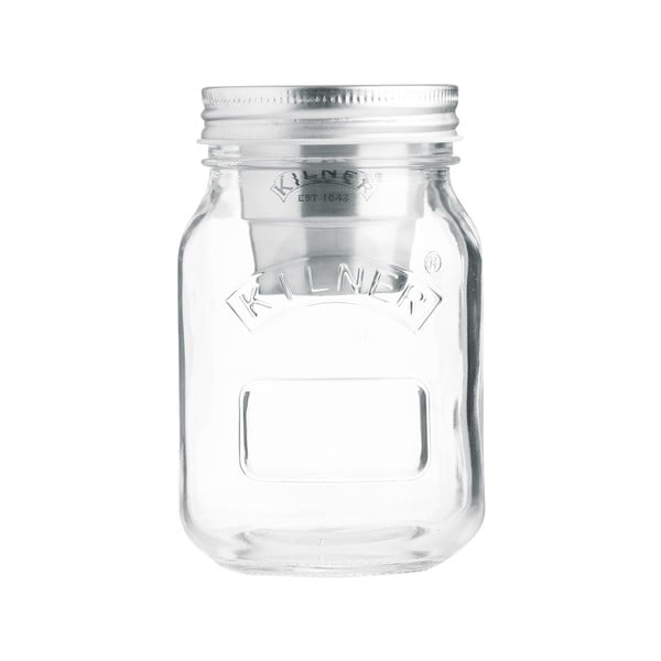 Podróżny pojemnik szklany na żywność z miseczką na dip Kilner, 0,5 l
