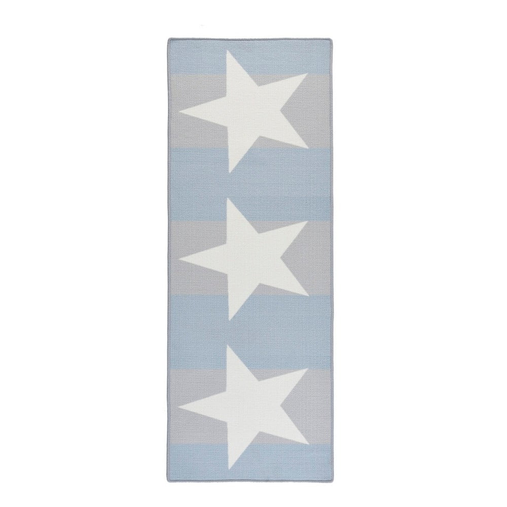 Niebiesko-szary chodnik kuchenny Hanse Home Star's, 67x180 cm
