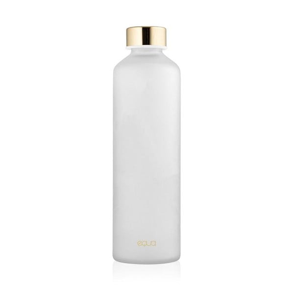 Biała butelka ze szkła borokszemowego Equa Mismatch Ash, 750 ml