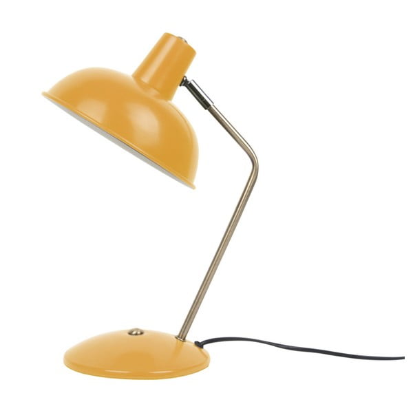 Żółta lampa stołowa Leitmotiv Hood