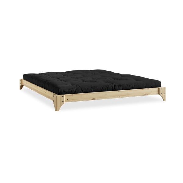 Łóżko z drewna sosnowego w naturalnym kolorze Karup Design Elan, 160x200 cm