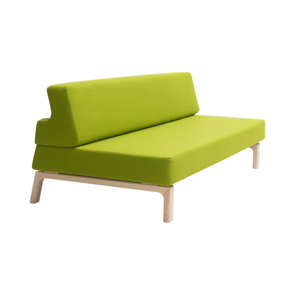 Zielona sofa rozkładana Softline Lazy