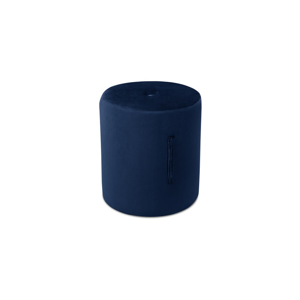 Niebieski puf Mazzini Sofas Fiore, ⌀ 40 cm