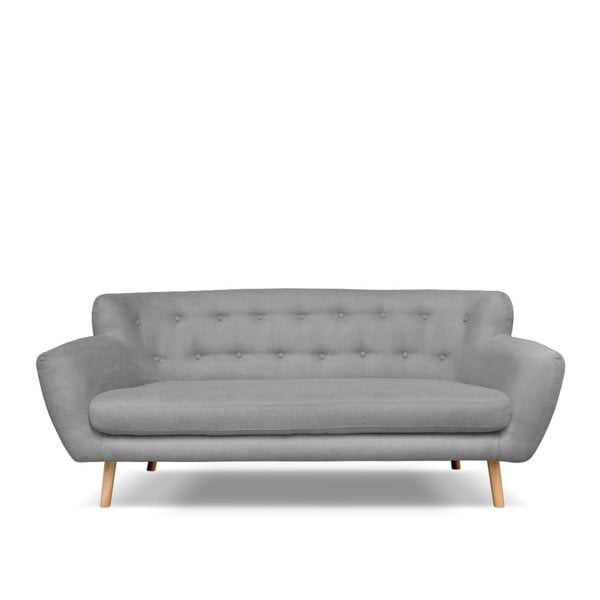 Jasnoszara sofa Cosmopolitan design London, 192 cm