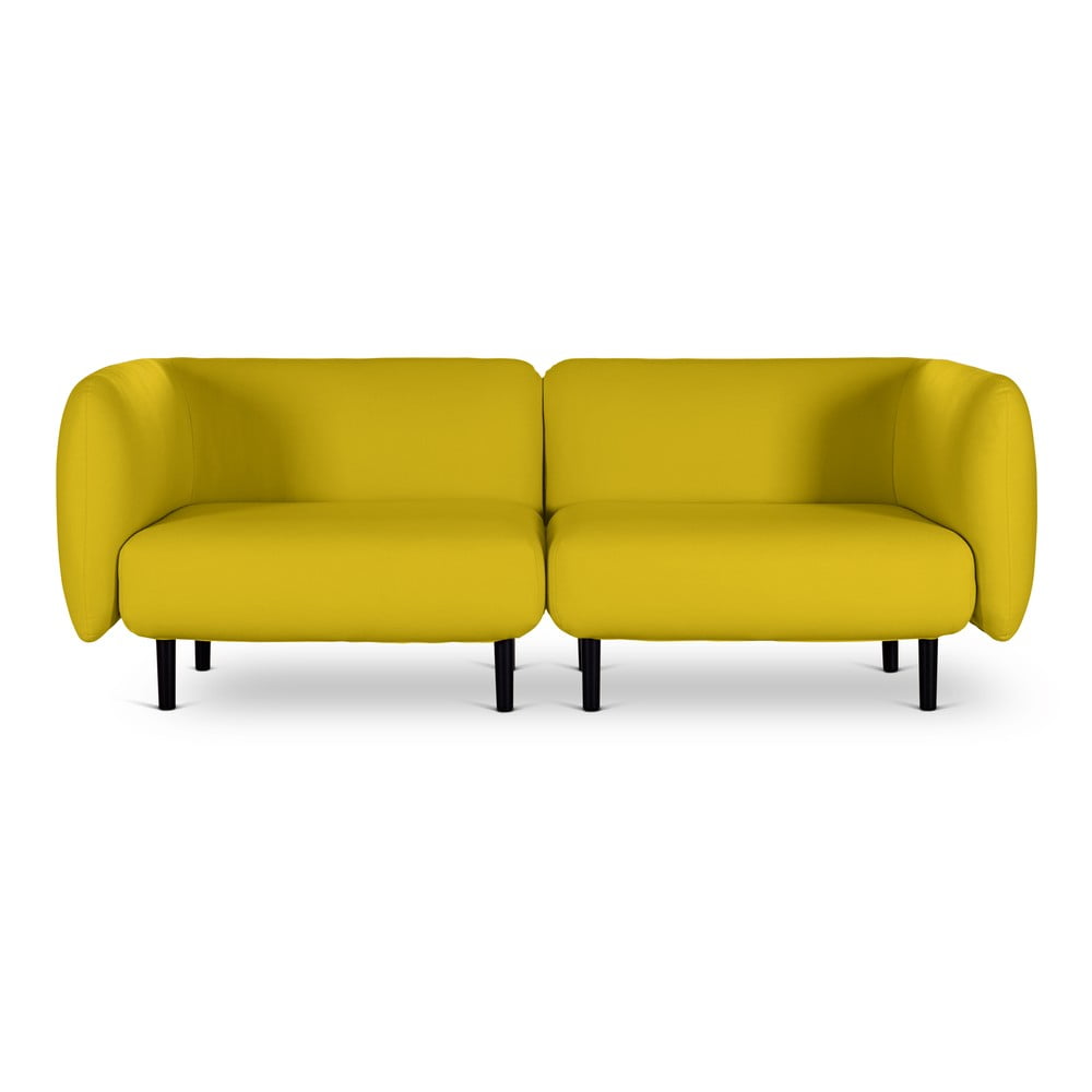 Żółta sofa Softline Elle, 230 cm