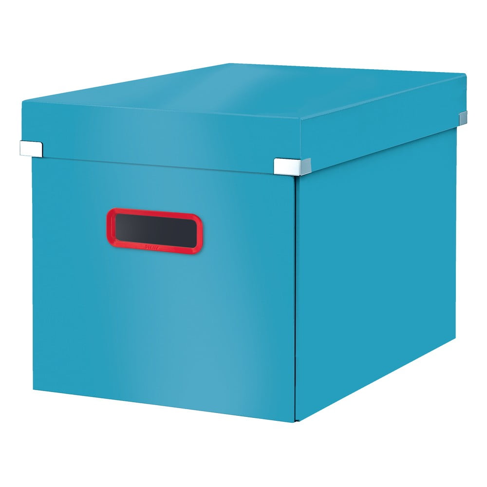 Niebieskie pudełko do przechowywania Leitz Cosy Click & Store, dł. 32 cm