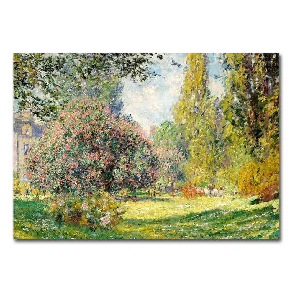 Zdjęcia - Obraz Reprodukcja obrazu na płótnie Claude Monet, 100x70 cm zielony,kolorowy