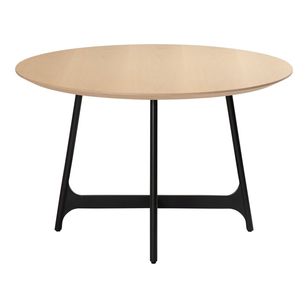 Zdjęcia - Stół kuchenny Okrągły stół z blatem w dekorze dębu ø 120 cm Ooid – DAN-FORM Denmark natu