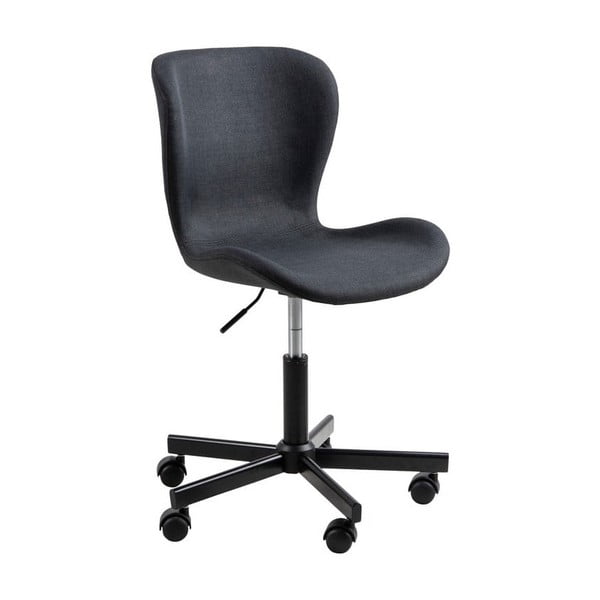 Czarne krzesło biurowe na kółkach Actona Batilda