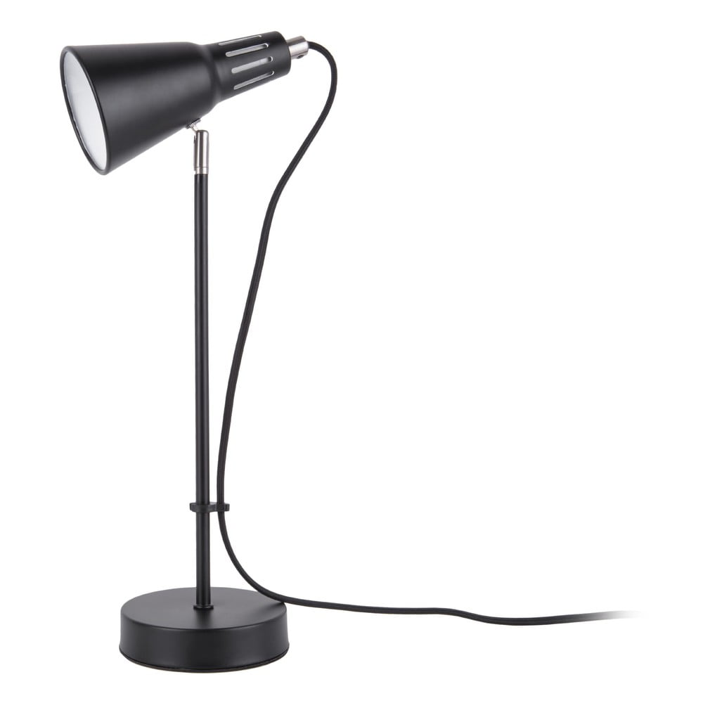 Czarna lampa stołowa Leitmotiv Mini Cone, ø 16 cm