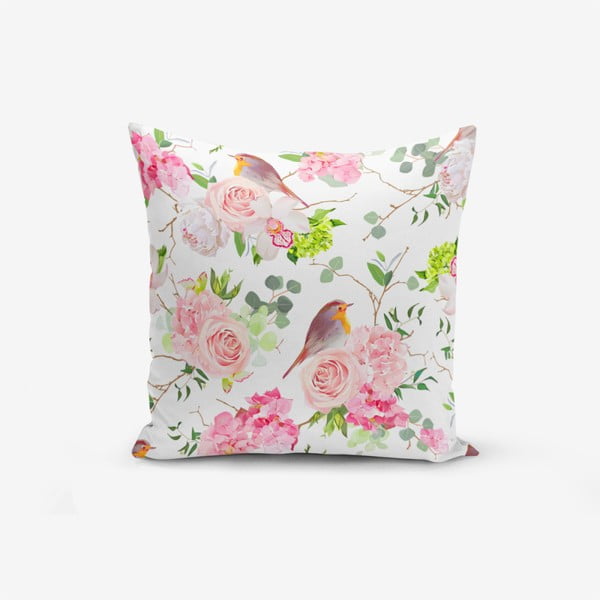 Poszewka na poduszkę z domieszką bawełny Minimalist Cushion Covers Colorful Bird Duro, 45x45 cm