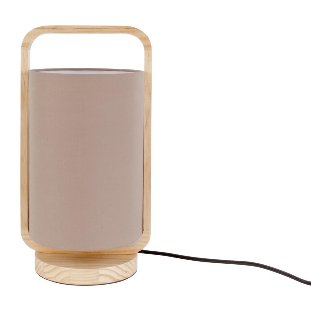 Brązowa lampa stołowa Leitmotiv, wys. 21,5 cm